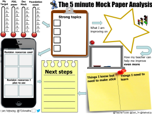 5 minute Mock Paper Analysis