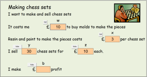 Making chess sets